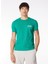 Bisiklet Yaka Baskılı Yeşil Erkek T-Shirt 24EU1P0F013P400_T-SHIRT 1