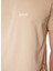 Bisiklet Yaka Düz Bej Erkek T-Shirt 24EU1M0F01JP400_T-SHIRT 4