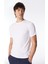 Bisiklet Yaka Beyaz Erkek T-Shirt K4125EW_ODOM Letıtraın 1