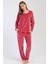 Kadın Kadife Uzun Kol Pijama Takım , 403092 1