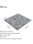 3D Kabartmalı Gri/mat Renk Yeni Nesil Yapışkanlı Pvc Duvar Kağıdı Paneli Elmas Model 50X50CM 4