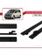 Toyota Yaris Verso (XP20) 2000-2005 Arası ile Uyumlu Basıc Model Universal Ara Atkı Tavan Barı Siyah 2 Adet 3
