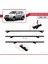 Ssangyong Rexton Y250 2006-2012 Arası ile Uyumlu Basıc Model Universal Ara Atkı Tavan Barı Siyah 2 Adet 5