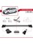 Toyota Sienna (XL40) 2021 ve Sonrası ile Uyumlu Fly Model Ara Atkı Tavan Barı Gri 3 Adet 3