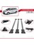 Toyota Sienna (XL40) 2021 ve Sonrası ile Uyumlu Fly Model Ara Atkı Tavan Barı Gri 3 Adet 4