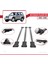 Mitsubishi Pajero (V60) 3 Kapı 1999-2006 Arası ile Uyumlu Fly Model Ara Atkı Tavan Barı Gri 3 Adet 4