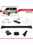 Volkswagen (T5) 2003-2015 Arası ile Uyumlu Fly Model Ara Atkı Tavan Barı Siyah 3 Adet 3