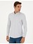 Erkek Gri Slim Fit Uzun Kollu Gömlek 50291042-VR024 3