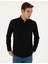 Erkek Siyah Slim Fit Uzun Kollu Gömlek 50284109-VR046 3
