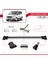 Ford Tourneo Courier 2014-2017 Arası ile Uyumlu Fly Model Ara Atkı Tavan Barı Gri 3 Adet 3