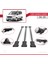 Ford Tourneo Courier 2014-2017 Arası ile Uyumlu Fly Model Ara Atkı Tavan Barı Gri 3 Adet 4
