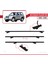Mitsubishi Pajero (V60) 3 Kapı 1999-2006 Arası ile Uyumlu Basıc Model Universal Ara Atkı Tavan Barı Siyah 3 Adet 4