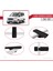 Ford Tourneo Courier 2014-2017 Arası ile Uyumlu Basıc Model Universal Ara Atkı Tavan Barı Siyah 3 Adet 3