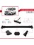 Ford Tourneo Courier 2014-2017 Arası ile Uyumlu Fly Model Ara Atkı Tavan Barı Siyah 3 Adet 3