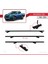 Mitsubishi L200 2015-2023 Arası ile Uyumlu Basıc Model Universal Ara Atkı Tavan Barı Siyah 3 Adet 4