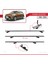Hyundai I20 Active 2015-2020 Arası ile Uyumlu Basıc Model Universal Ara Atkı Tavan Barı Gri 3 Adet 4