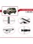 Toyota Land Cruiser 2003-2009 Arası ile Uyumlu Basıc Model Universal Ara Atkı Tavan Barı Gri 3 Adet 4