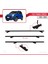 Fiat Panda Cross 2014 ve Sonrası ile Uyumlu Basıc Model Universal Ara Atkı Tavan Barı Siyah 3 Adet 5