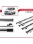 Ford Tourneo Courier 2014-2017 Arası ile Uyumlu Basıc Model Universal Ara Atkı Tavan Barı Gri 4 Adet 3