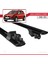 Dacia Sandero Stepway 2008-2012 Arası ile Uyumlu Hook Model Ara Atkı Tavan Barı Siyah 2 Adet 5