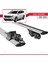 Dacia Logan Mcv 2012-2020 Arası ile Uyumlu Hook Model Ara Atkı Tavan Barı Gri 2 Adet 5