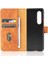 Samsung Galaxy Z Case 4 Koruyucu Kapak Kart Ekleme Deri (Yurt Dışından) 3