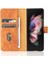 Samsung Galaxy Z Case 4 Koruyucu Kapak Kart Ekleme Deri (Yurt Dışından) 4