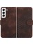 Samsung Galaxy S22 Flip Iş Için Geometrik Desen Manyetik Kart (Yurt Dışından) 1