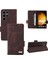 Kart Tutucu Kickstand Kart Folio ile Samsung Galaxy S24 Ultra Için Kılıf (Yurt Dışından) 1