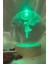 3D LED Işık Cam Küre Çok Işıklı Ahşap Kartal Kara Kartal Büyük Boy 8cm 2
