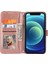 Iphone 12 Için Flip Case Mini Kart Tutucu Anti Scratch Pu Deri Manyetik (Yurt Dışından) 5