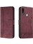Motorola Moto E7 Güç Için Telefon Kılıfı Pu Deri El Kayışı Flip Folio (Yurt Dışından) 5