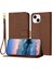 Telefon Kılıfı Için iphone 13 Mini Pu Deri Kart Yuvaları Tutucu Flip Folio Litch (Yurt Dışından) 1