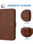 Telefon Kılıfı Için iphone 13 Mini Pu Deri Kart Yuvaları Tutucu Flip Folio Litch (Yurt Dışından) 5