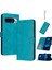 Toka Saf Renk Pu Deri ile Google Piksel 9 Pro Için Flip Case (Yurt Dışından) 1