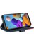 Samsung Galaxy A21 Için Kılıf Pu Deri Flip Folio Kılıf Kickstand Iki Renkli (Yurt Dışından) 2