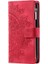 Kırmızı Dikey Çizgili Mikrofiber Astar Pu ile Samsung Galaxy A15 Için Kılıf (Yurt Dışından) 2