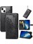 Iphone 15 Için Kılıf Artı Basit Iş Darbeye Zarif Desen Flip (Yurt Dışından) 1