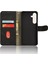 Kart Tutucu Kickstand Deri Folio Flip ile Samsung Galaxy S24 Için Kılıf (Yurt Dışından) 5