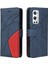 Kart Yuvası Standı Iki Renkli Dikiş Kickstand ile Oneplus 9 Pro Için Kılıf (Yurt Dışından) 1