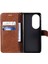 Kart Yuvası Iş ile Huawei P50 Pro Klasik Düz Renk Için Flip Case (Yurt Dışından) 5