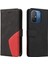 Xiaomi Redmi 12C Iki Renkli Dikiş Için Kılıf Kickstand Koruyucu Pu Flip (Yurt Dışından) 1