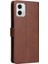 Motorola Moto G73 Klasik Düz Renk Iş Cüzdan Telefon Için Flip Case (Yurt Dışından) 5