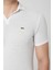 Yakalı Çok Rahat Pamuk Penye Erkek Beyaz Tshirt 3