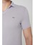 Yakalı Çok Rahat Pamuk Penye Erkek Gri Tshirt 3