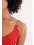 Broşlu Triko Kumaş Midi Boy Askılı V Yaka Elbise KKTS3008 4