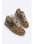 Kadın Sneaker Bağcıklı Düz Taban Spor Ayakkabı Tiyone Leopar 1