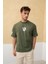 Erkek Ön ve Arka Baskılı Regular Fit T-Shirt 2