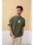 Erkek Ön ve Arka Baskılı Regular Fit T-Shirt 3