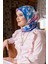 Afrodit Twill Eşarp Saks 2